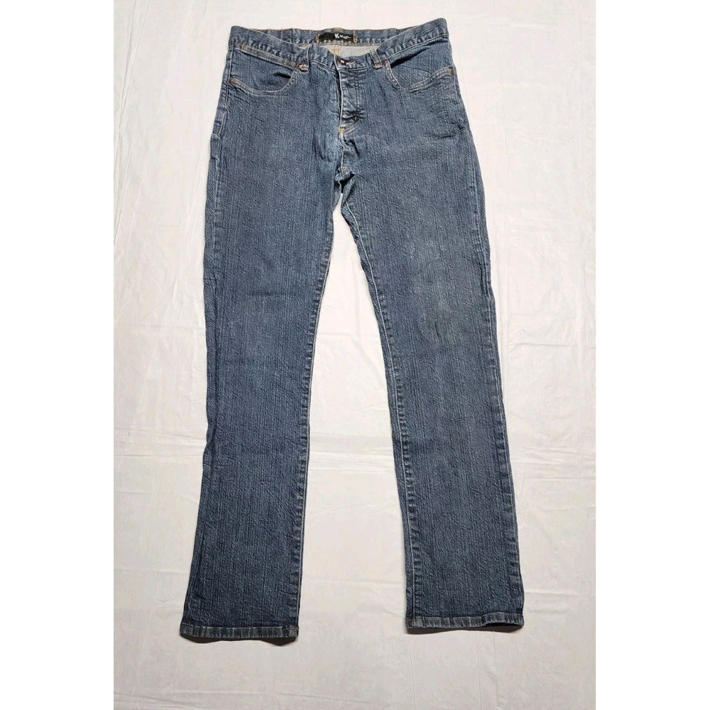KREW KR3W K Slims Jeans Mens 34x31 Blue Mi Wash Skater Y2K Denim